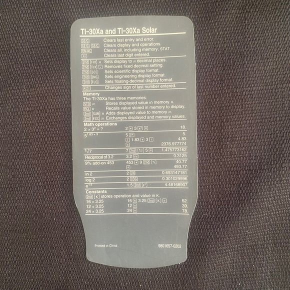 Texas Instruments TI-30Xa Scientific Calculator with Cover - Tested and Working - Picture 4 of 5